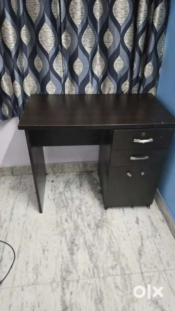 Study Table with Drawer and Cabinet