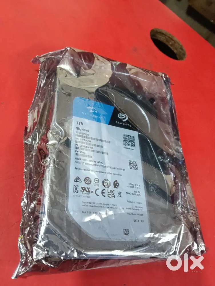 1tb Seagate box packed with one year warranty