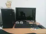 Computer setup with warranty monitor