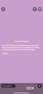 Urgently Telecaller Require at Real Estate Company