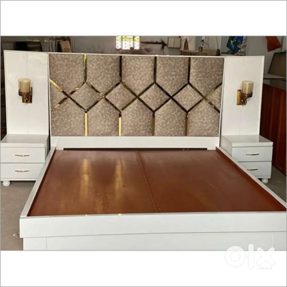 Sunday super sale buy new double bed with box 6199 EMI Available