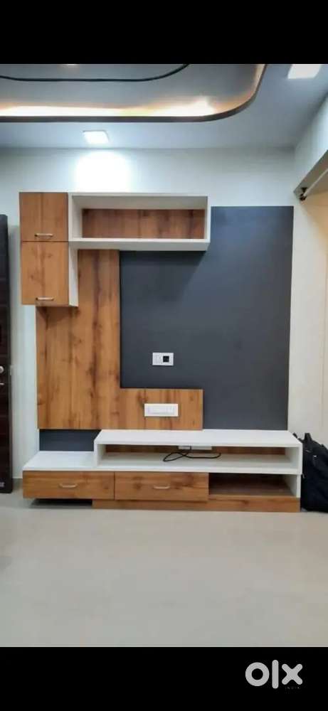 फलेट ओफिस शोरूम में फर्नीचर कलर्स पीओपी ऐंड ओल वकॅ समाधान