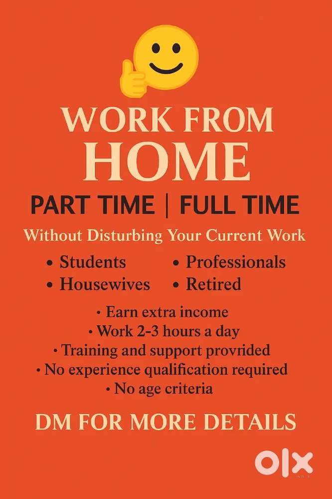 Work From Home  Part Time Job  Students & Housewives Apply