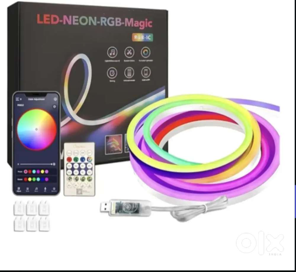 SMART RGB NEON LIGHT With remote and mobile control