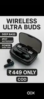 Brand New Wireless Ultra Buds – Power Bank Case – Deep Bass – ₹449 COD