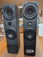 Kef Q50 Black Floor Standing Speakers Uni-q 150 Watts