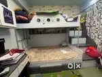 Kids bunk bed with matress