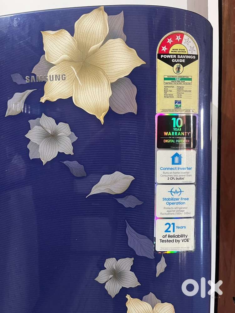 Samsung Single Door Refrigerator – Excellent Condition  3 Star  192L