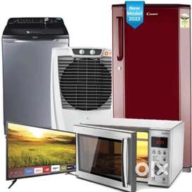 Rent/किराए से Washing Machine, Fridge, smart tv, cooler