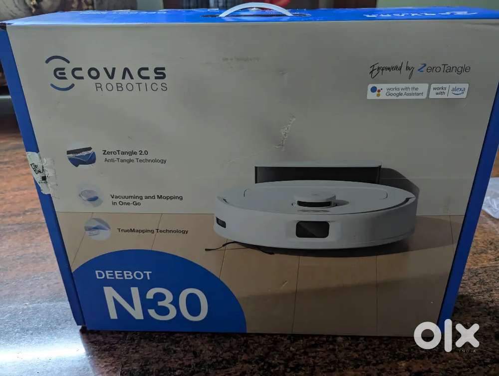 ECOVACS DEEBOT N30 White 2 in 1 Robo Vacuum Cleaner & Mop, 2025 New