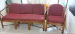 5 seater sofa includes 3 seater and two one seater chairs.