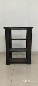 Particle board rack brown color 4 shelf stock clearance sale