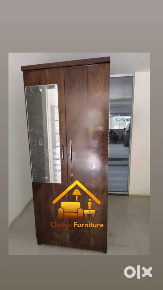New brand brown colour to door wardrobe direct factory