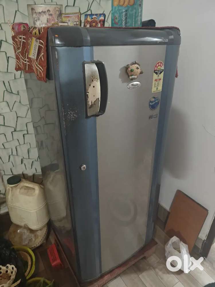 Fridge for sale 180 ltr grey colour with stand