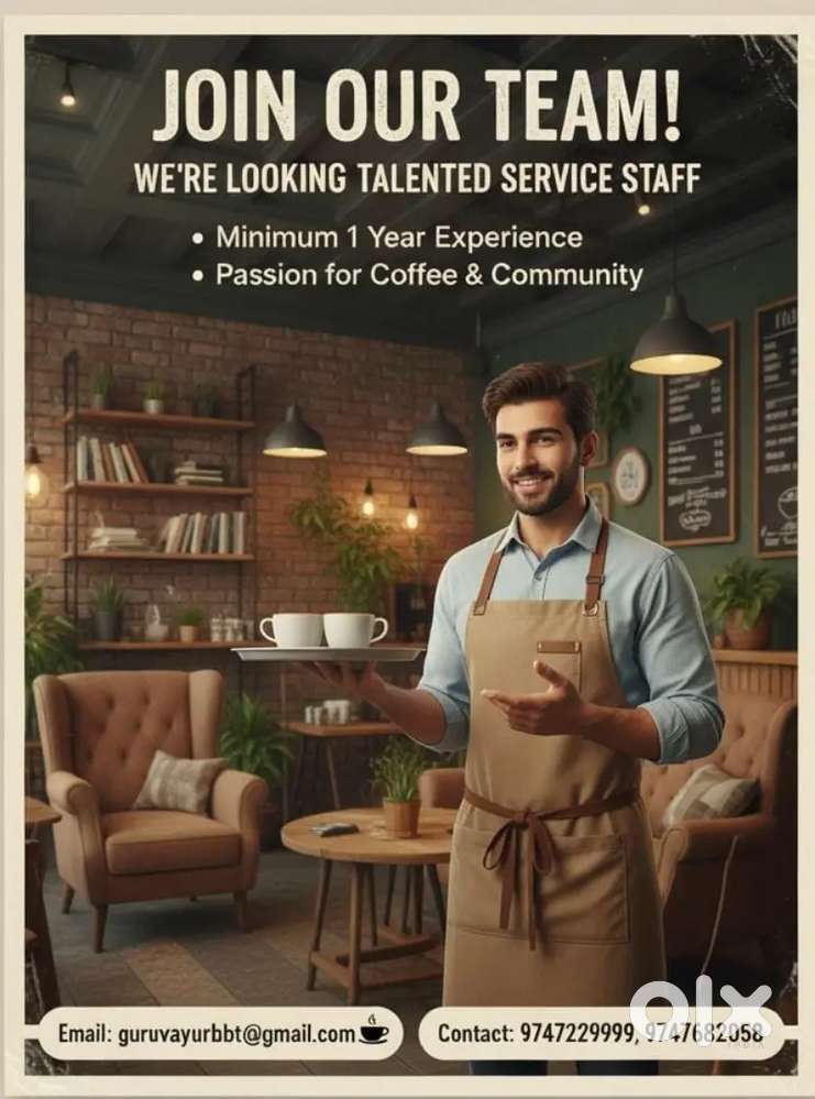 Service staffs vacancy