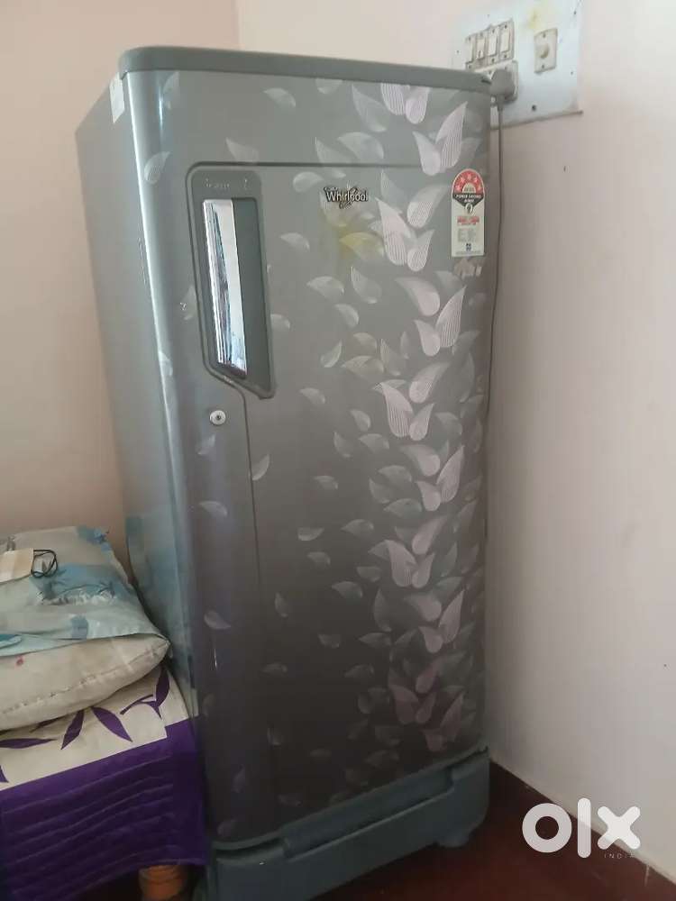 Single door fridge and top load washing machine