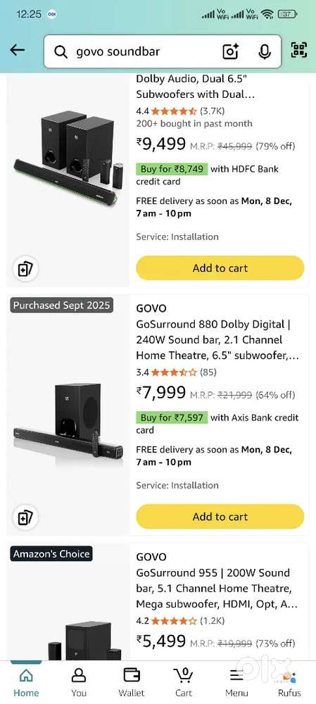 GOVO 240W Dolby Audio Soundbar