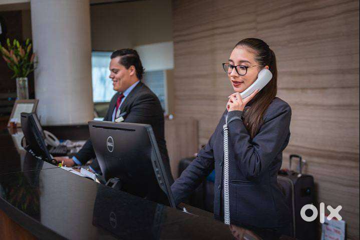 Male receptionist required