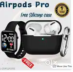 Wireless TWS Bluetooth Earbuds with mic gaming  free smart watch