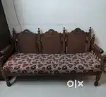 Sagwan sofa set with cushion