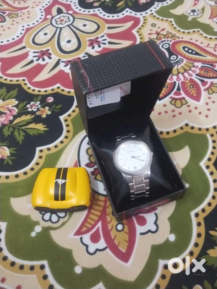 Earbuds with a titan watch