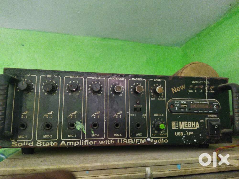 Double 10 speaker box with amplifier 200 watt
