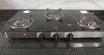 ELICA 3 burner Gas stove glass top