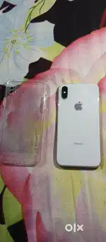 iPhone x original bill + charger accessories only faic id off