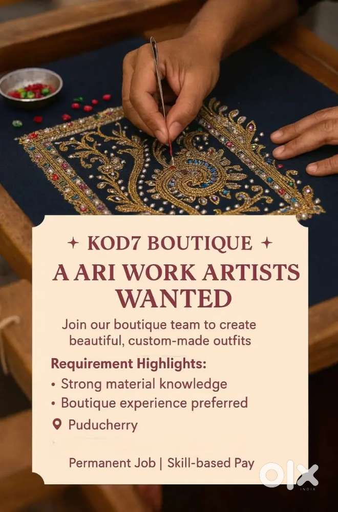 Aari & Embroidery worker