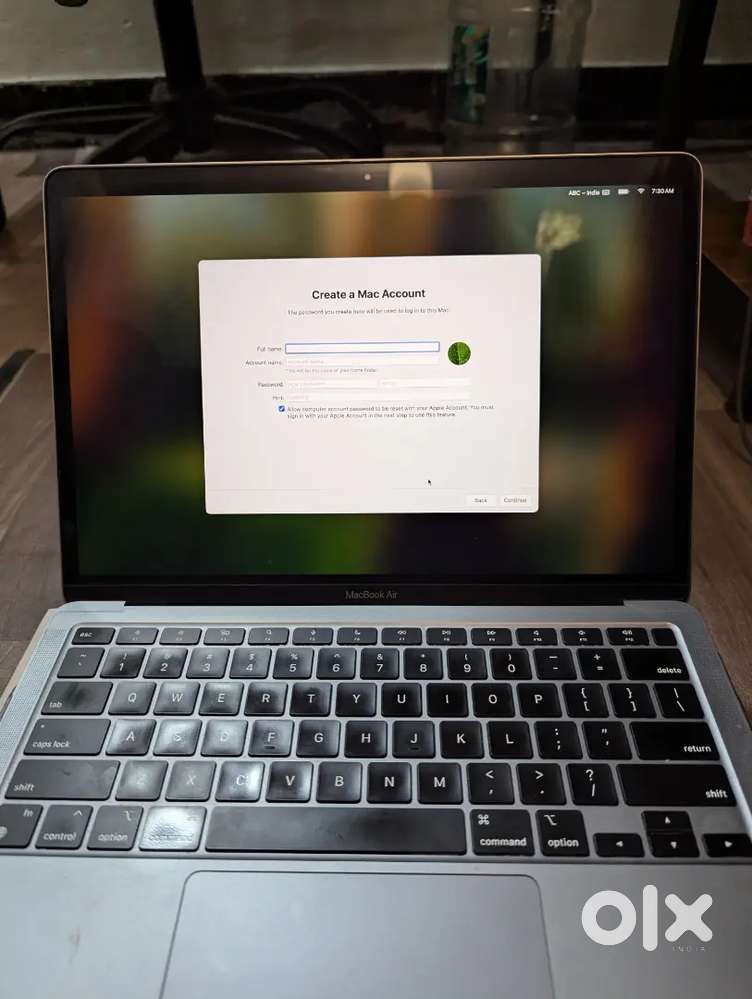 Apple Macbook Air M1 128GB 2022 With Box and Bill