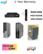 Keyboard Mouse  2GB Graphics  CPU - i7 Process  Ram - 8GB DDR3  Hard D