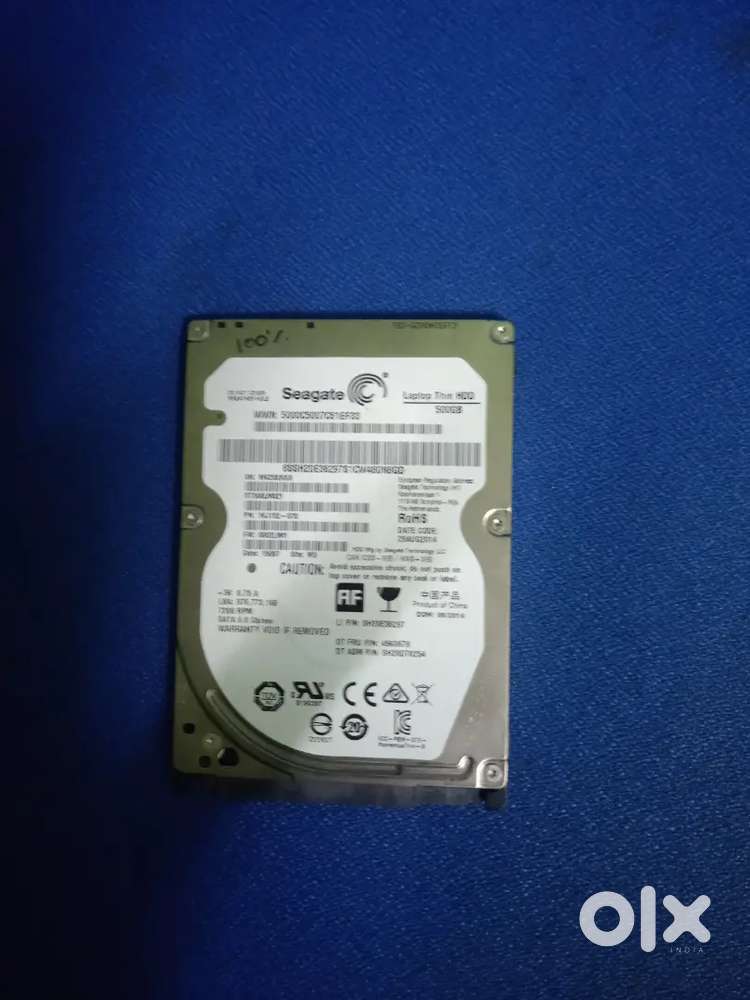 500 gb laptop harddisk seagate 100% health excellent condition