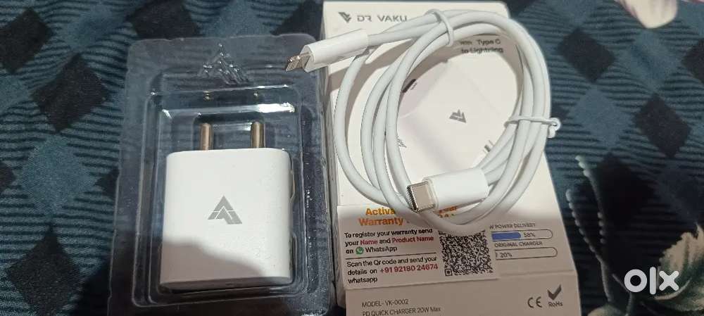 DR VAKU charger Adapter 20W Cable Combo