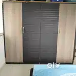Bed and wordrop