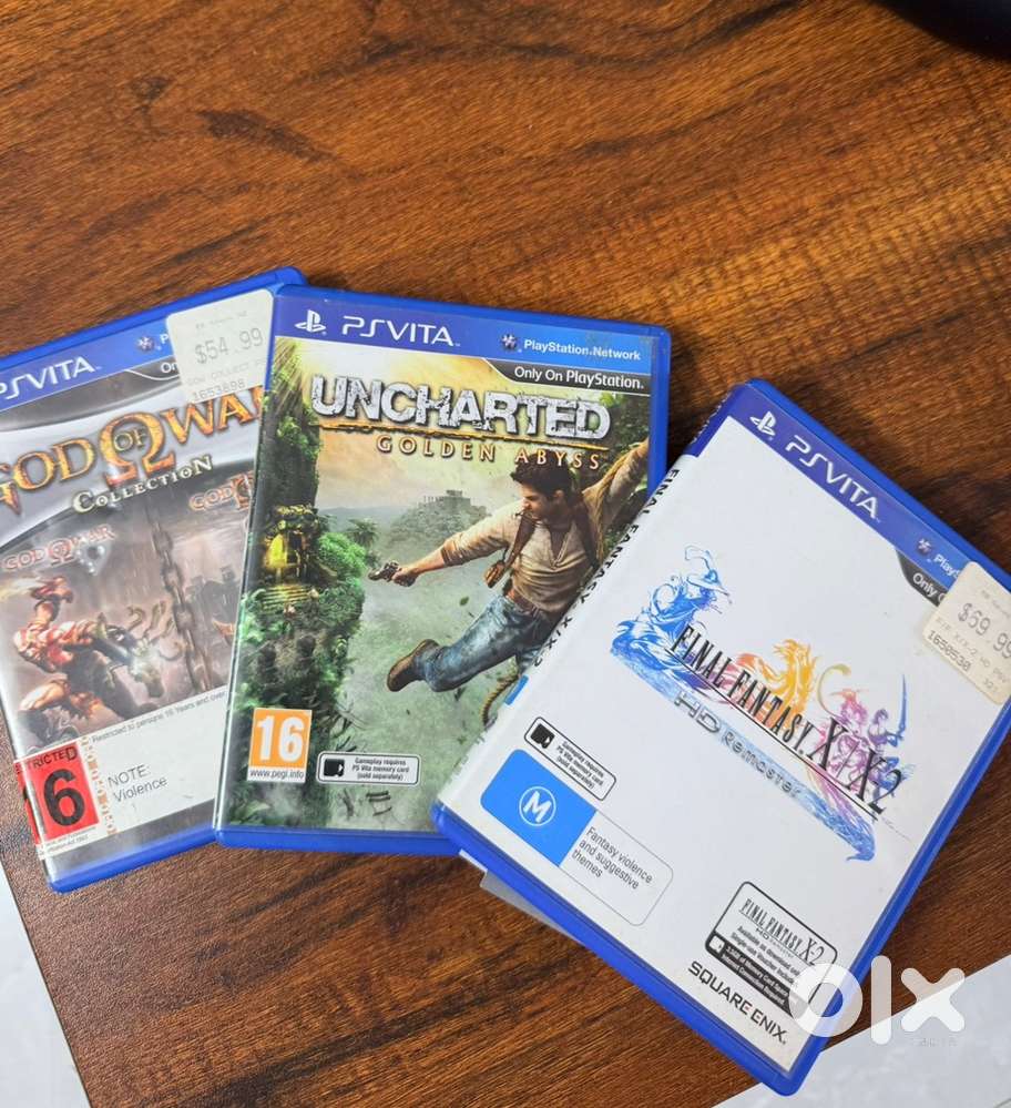Ps vita games (Uncharted, GOW , final fantasy)