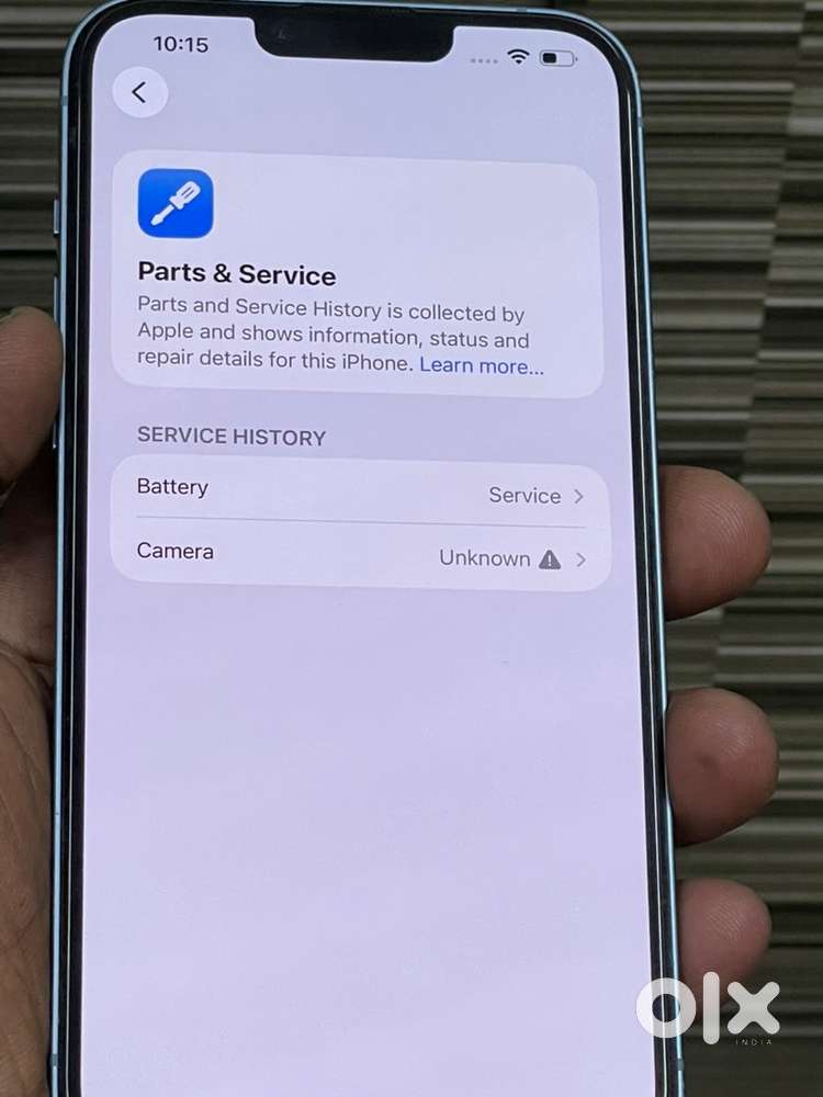 I phone 14 plus only back camera, change 78 battery health