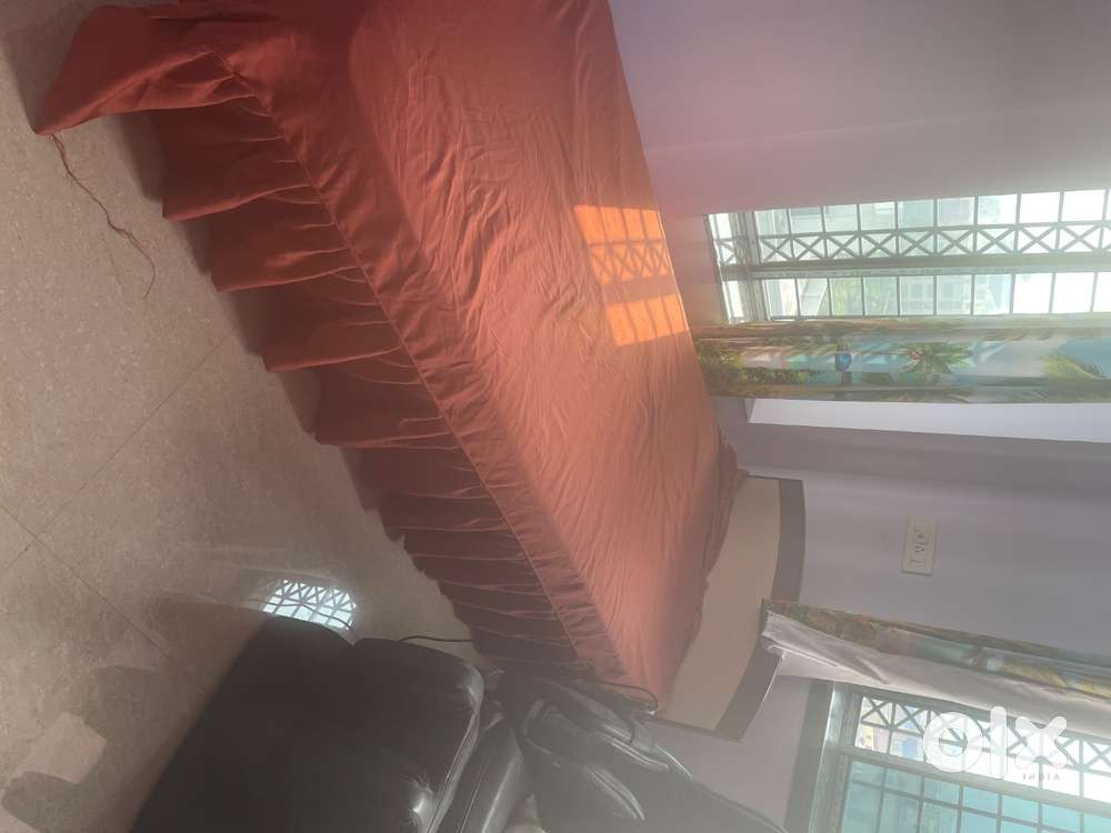 Single bed with mattress and cover