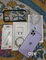Iphone 11 (with pro skin) Purple colour with all accessories free
