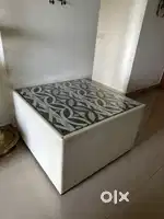 Elegant Wooden Center Table with Glass Top