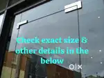 Front glass door & counter table c shape