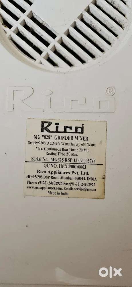 Mixer Grinder 650 Rico