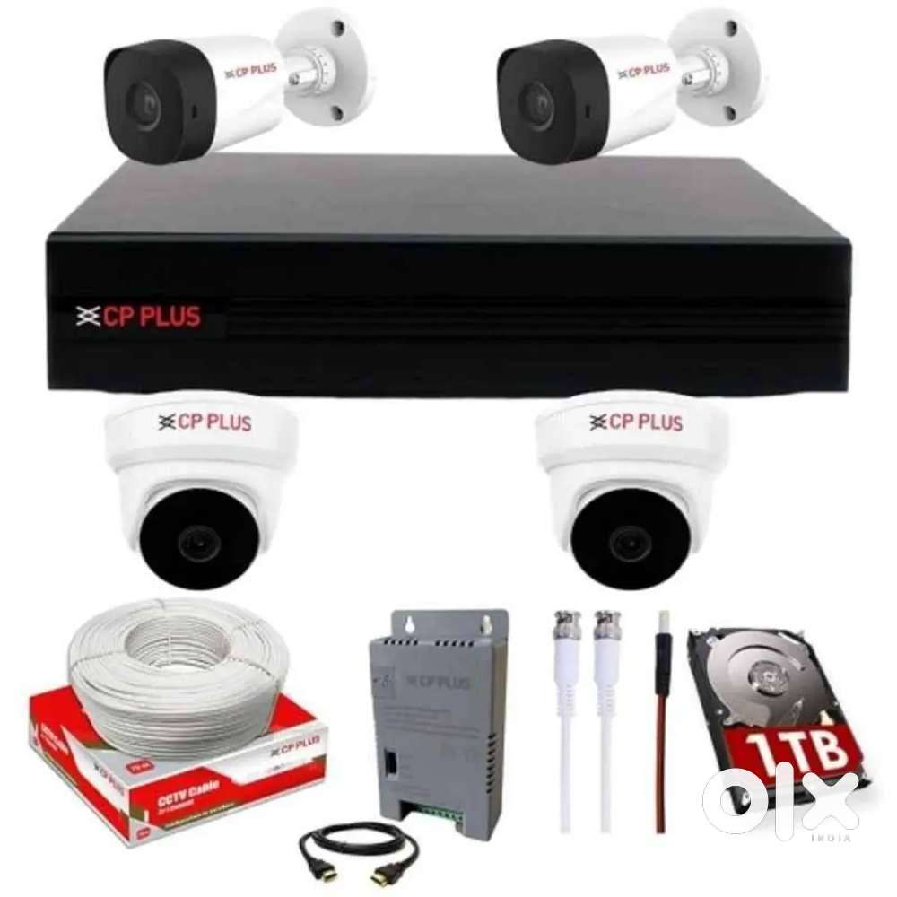 4 hd cctv camera setup cp plus