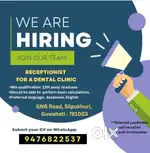 Receptionist for a Dental Clinic. 10 am to 6 pm