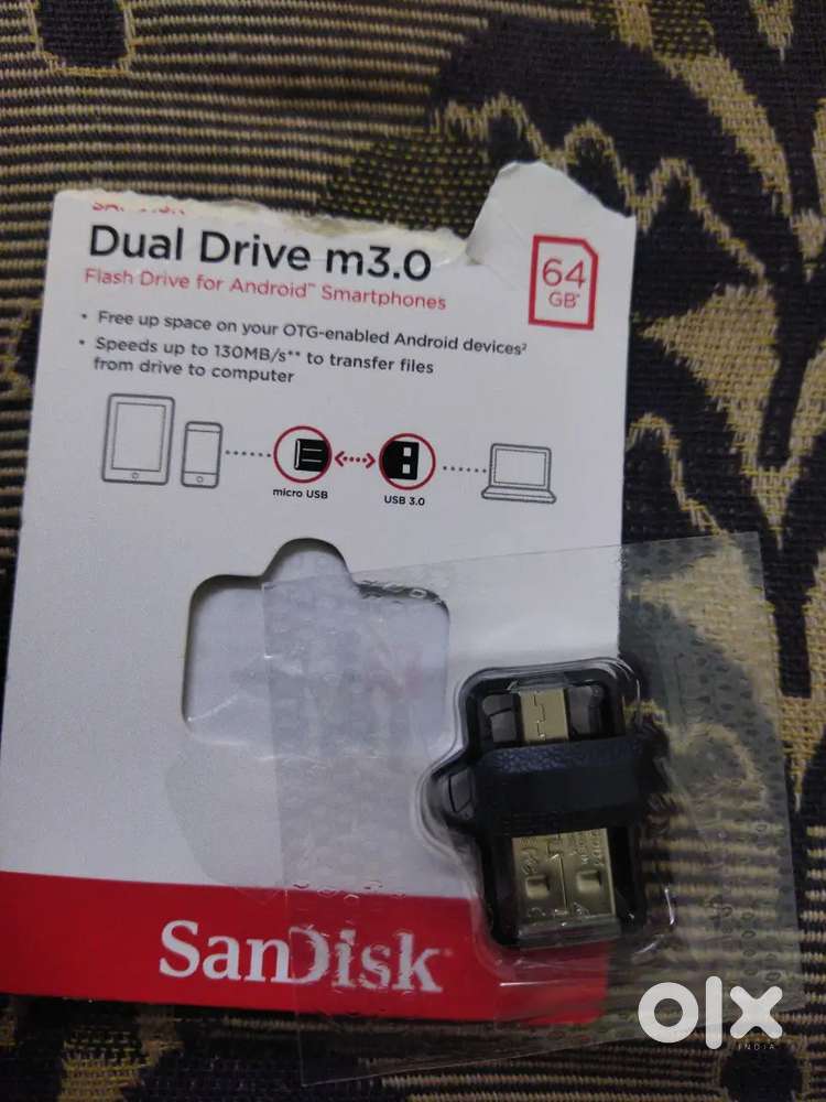 Not used sandisk 64gb...because of c type charger needed