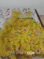 One time used yellow colour lehanka