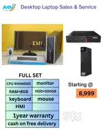Starting @ 15,999  Branded Low Price  Full Set  Desktop Laptop Sales &