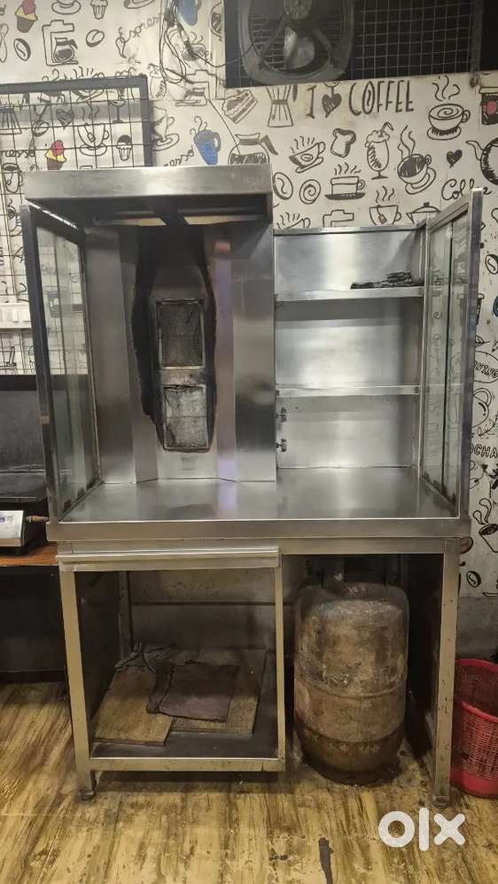 Double burner Shawarma machine