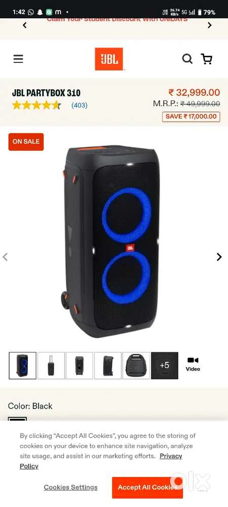 JBL partybox 310