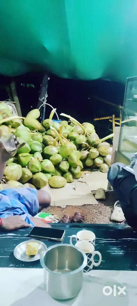 Coconut shop footpath