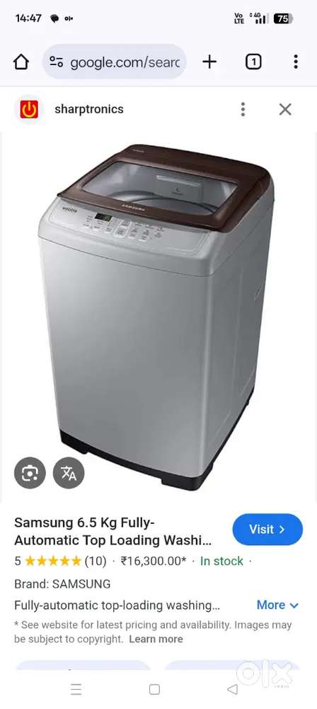 Samsung washing mission 6.5kg